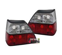 euroeptuning - 11510-2 FEUX ARRIERES ROUGES CRISTAL COMPATIBLE AVEC VW VOLKSWAGEN GOLF 2 1983-1992