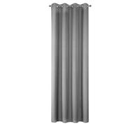 Eurofirany Adore Rideau Semi-Transparent avec Oeillets - 1 Unité, Rideau de Fenêtre, Rideau Voilage, pour Chambre à Coucher, Salon, Cuisine, 140g m²., 140x250 cm, Gris Acier