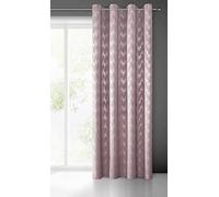Eurofirany Chill Rideau en Velours Rose avec Motif à Paillettes argentées, œillets, 1 pièce, en Velours, Opaque, élégance, à Motifs, Moderne, pour Salon, Chambre à Coucher, 140 x 250 cm