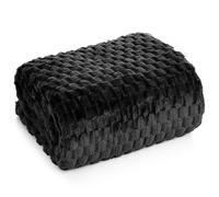 Eurofirany couverture effet 3D noir 150x200 cm 260 GSM polyester déco