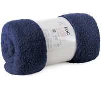 Eurofirany Couverture en microfibre flanelle 200x220 bleu foncé doux Lori D91