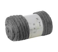 Eurofirany Couvre-lit en microfibre 130x170 acier doux Lisa avec motif rayé gaufré D91