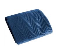 Eurofirany Exclusif Couvre-lit Glamour en Tissu (Sofia Bleu foncé, 220 x 240 cm)