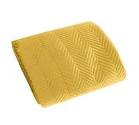 Eurofirany Exklusive Glamour Couvre-lit matelassé en Tissu 200 x 220 cm 170 x 210 cm (Sofia Jaune, 170 x 210 cm)