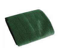 Eurofirany Glamour Couvre-lit en Tissu Vert foncé 220 x 240 cm