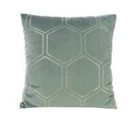 EUROFIRANY | Housse de coussin 45 x 45 cm - Taie d'oreiller couleur menthe foncée - Mode et style