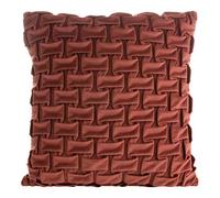 Eurofirany Lot de 2 Housses de Coussin décoratives pour canapé - Lot de 2 Housses de Coussin décoratives en Fausse Fourrure - Vert Olive - 45 x 45 cm