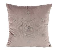 Eurofirany Lot de 2 Housses de Coussin en Velours Velours pour canapé, Coussin de canapé, Coussin de Noël, Pierres de Noël, Flocons de Neige