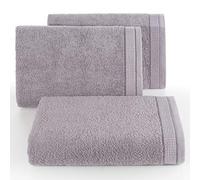 Eurofirany Lot de 6 Serviettes en Coton Doux Motif Vagues Violet 50 x 90 cm