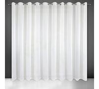 Eurofirany Lucy Rideau en Voile, Blanc, 400x250 cm