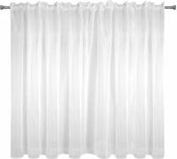 Eurofirany Lucy rideau voile blanc 350 x 250 cm rideaux linge de lit (26,77)