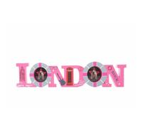 Eurofirany Obrázek Rham Avis London Made Made of MDF Plate Pink / Silver 10cm x 48 cm x 2 cm cm