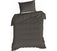 Eurofirany Parure de lit NOVA3 marron 140x200 cm 2 PIECES : avec 1x taie d'oreiller 70x80 cm