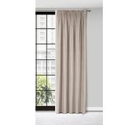 Eurofirany Pierre Rideau en Velours avec Galon Fronceur - 1 pièce. Rideau Occultant Thermiques, Opaque pour Chambre, Salon, Salle à Manger, Densité 215 g/m², 140x300 cm, Beige