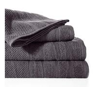 Eurofirany Pop éponge 100% Coton Serviette Salle de Bain, Graphite, 50 x 90cm