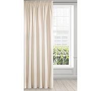 Eurofirany Ria Rideau en Velours Doux-1 pièce élégant de qualité supérieure pour Chambre à Coucher, Salon, Velvet, Beige Clair, 140 x 270cm