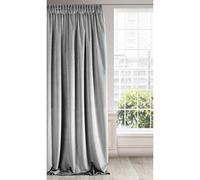 Eurofirany Ria Rideau en Velours Doux-1 pièce élégant de qualité supérieure pour Chambre à Coucher, Salon, Velvet, Tissu, Gris Acier, 140 x 270cm
