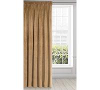 Eurofirany Ria Rideau en Velours Doux-1 pièce élégant de qualité supérieure pour Chambre à Coucher, Salon, Velvet, Jaune Miel, 140 x 270cm