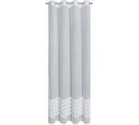 EUROFIRANY | Rideau - 140x250 cm - Blanc - Broderie élégante - Translucide et moderne