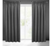 Eurofirany Rideau 140x270 Sibel acier velours prêt à poser Pierre Cardin