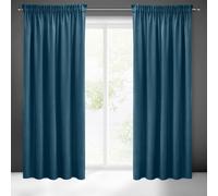Eurofirany Rideau 140x270 Sibel bleu velours foncé prêt à poser Pierre Cardin