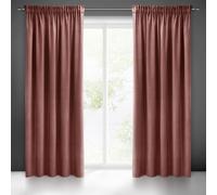 Eurofirany Rideau 140x270 Sibel rose velours foncé prêt à poser Pierre Cardin
