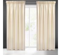 Eurofirany Rideau 140x270 Sibel velours crème prêt à poser Pierre Cardin