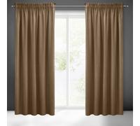 Eurofirany Rideau 140x270 Sibel velours marron prêt à poser Pierre Cardin