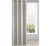 Eurofirany Rideau en Velours avec Motif géométrique et œillets - 1 pièce - Rideau pour Porte de Balcon à Motifs, Aspect Velours - Uni Moelleux - Moder