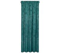 Eurofirany Rideau fini Nadia sur ruban 140x300 cm turquoise foncé