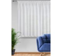 Eurofirany Rideau fini rebecca sur ruban 400x150 cm blanc