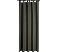 Eurofirany Rideau GARDEN Rideaux d'extérieur imperméables Rideaux de terrasse gris foncé 155x200 cm Passants Velcro