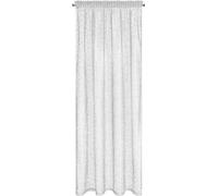 Eurofirany Amanda Rideau à Mailles avec Galon Fronceur - 1 pièce. Semi-Transparent Rideau, Draperies, Décorations d'intérieur de Fenêtre de Salon, Chambre, Cuisine, 140x270 cm, Blanc