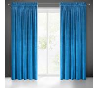 Eurofirany Rideau prêt samantha sur ruban 140x270 cm bleu foncé