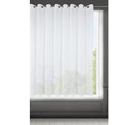 Eurofirany Rideau Transparent uni avec Structure de Pluie Verticale avec œillets - 1 pièce. Simple, translucide, léger, Moderne, Chic, Classique, Salon, Chambre à Coucher, Chambre d'enfant, Cuisine