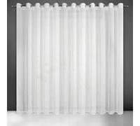 Eurofirany Rideau Transparent uni avec Structure de Pluie Verticale avec œillets - 1 pièce. Simple, translucide, léger, Moderne, Chic, Classique, Salon, Chambre à Coucher, Chambre d'enfant, Cuisine