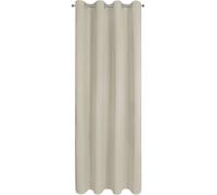 EUROFIRANY | Rideaux - Rideau occultant - NITA - 140x250 cm - Beige - 100% blackout - Design élégant