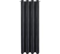 EUROFIRANY | Rideaux - Rideau occultant - NITA - 140x250 cm - Noir - 100% opaque - Design élégant