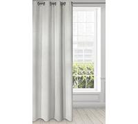 Eurofirany ROSSIE Rideau Occultant Thermique 250 g/m2 avec Oeillets Opaque Moderne Isolation Thermique Rideau Occultant pour Chambre Adolescente Salon Chambre 135x250cm Argent