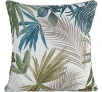 EUROFIRANY | Taie d'oreiller - 45 x 45 cm - Housse de coussin avec motif de feuilles pour le jardin