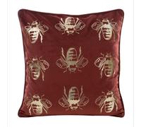 EUROFIRANY | Taie d'oreiller - 45 x 45 cm - Housse de coussin rouge brique - Mode et modernité