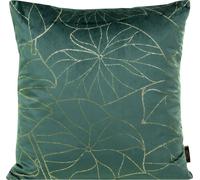 EUROFIRANY | Taie d'oreiller - 45x45 cm - Menthe foncée - Velours