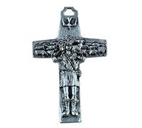 Eurofusioni Croix du Bon Pasteur en plaqué argent - H 7,2 cm
