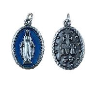 Eurofusioni Médaille Notre Dame de la Médaille Miraculeuse en plaqué Argent - 10 pièces