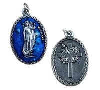 Eurofusioni Médaille Saint Michel Archange plaqué Argent - 10 pièces