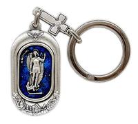 Eurofusioni Porte-clefs plaqué argent Saint Michel Archange