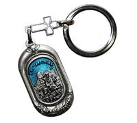 Eurofusioni Saint Georges Porte-clefs plaqué argent