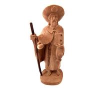 Eurofusioni Saint Jacques Le Pèlerin - Statue en Résine Peinte à la Main - Souvenir Pèlerinage de Santiago de Compostela - H 17 cm