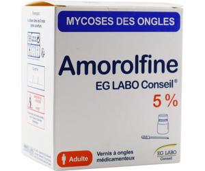Eurogenerics Amorolfine EG Labo Conseil 5% Vernis À Ongles Médicamenteux 2,5ml