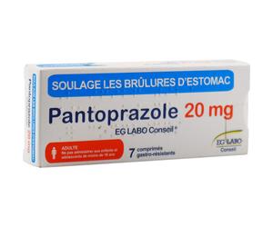 Eurogenerics Pantoprazole EG Labo Conseil 20mg 7 Comprimés Gastro-Résistant